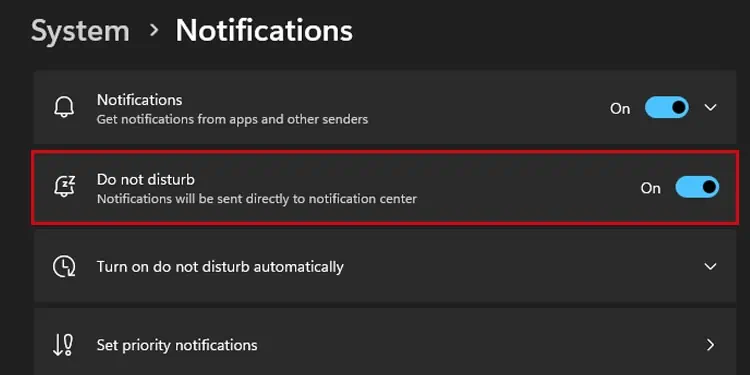 Can You Enable "Do Not Disturb" on Your Computer? 15 toggle-on-DND