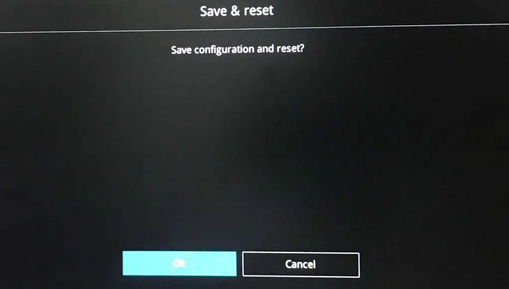 ASUS Keyboard Light When Not Working? Try These 10 Fixes 35 yes-to-save-and-reset-1024x583