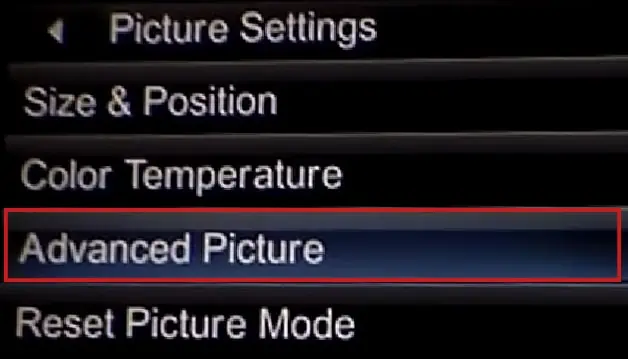 How to Reduce Noise on TV 8 advanced-picture-on-vizio-tv