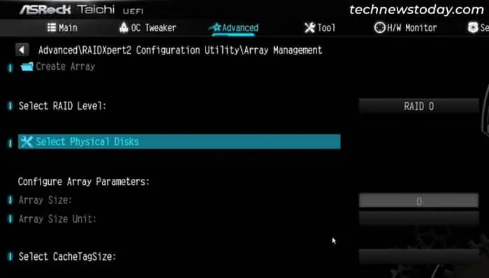 asrock-taichi-create-raid-array-select-physical-disks
