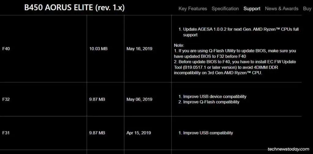 How To Enable Integrated Graphics On Gigabyte 5 b450-aorus-elite-f40-bios-1024x504