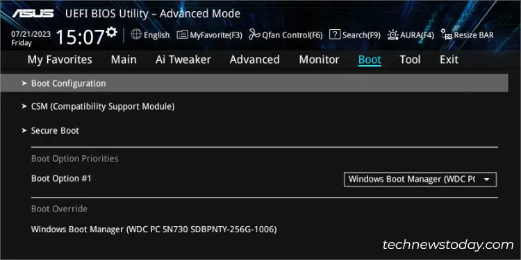 Fast Boot on ASUS: Here's How to Configure 6 boot-configuration-in-boot-tab