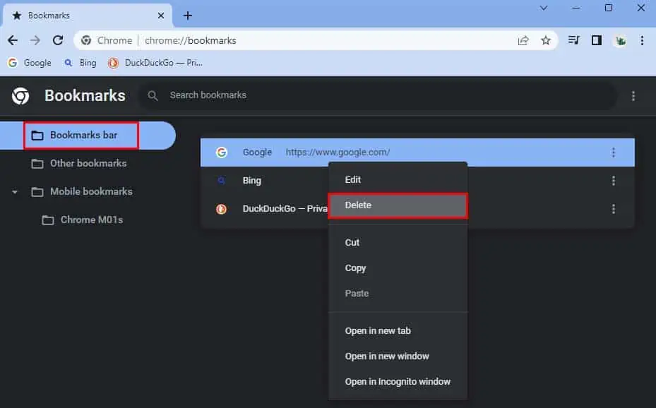 chrome-delete-bookmark