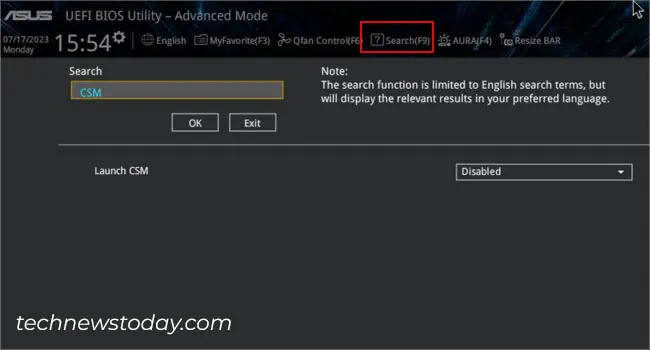 How to Enable or Disable CSM on ASUS? 6 csm-from-search-asus