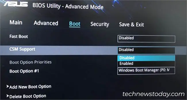 How to Enable or Disable CSM on ASUS? 9 csm-support-enable-after-secure-boot-enable-asus