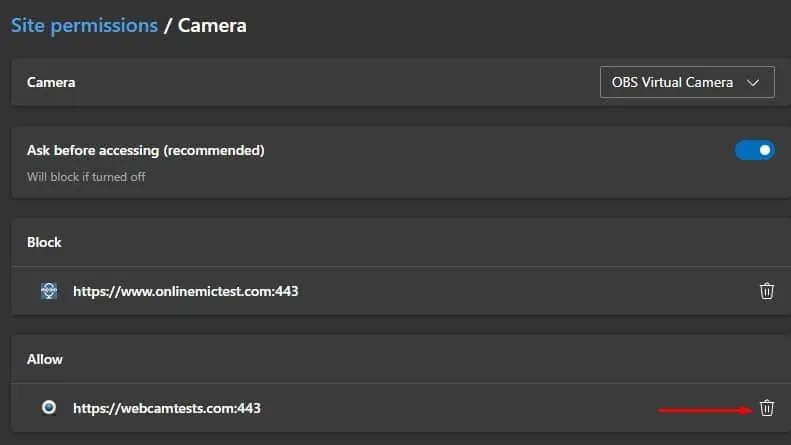 delete-site-access-from-camera
