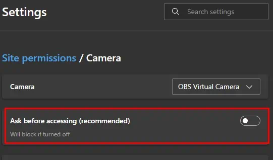 disable-camera-access-site-permisiion