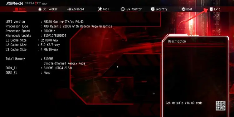 How to Reset BIOS on ASRock? 4 Effective Ways 1 exit-in-asrock-bios