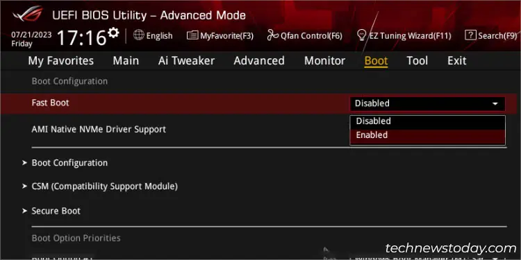 fast-boot-options-enabled-and-disabled