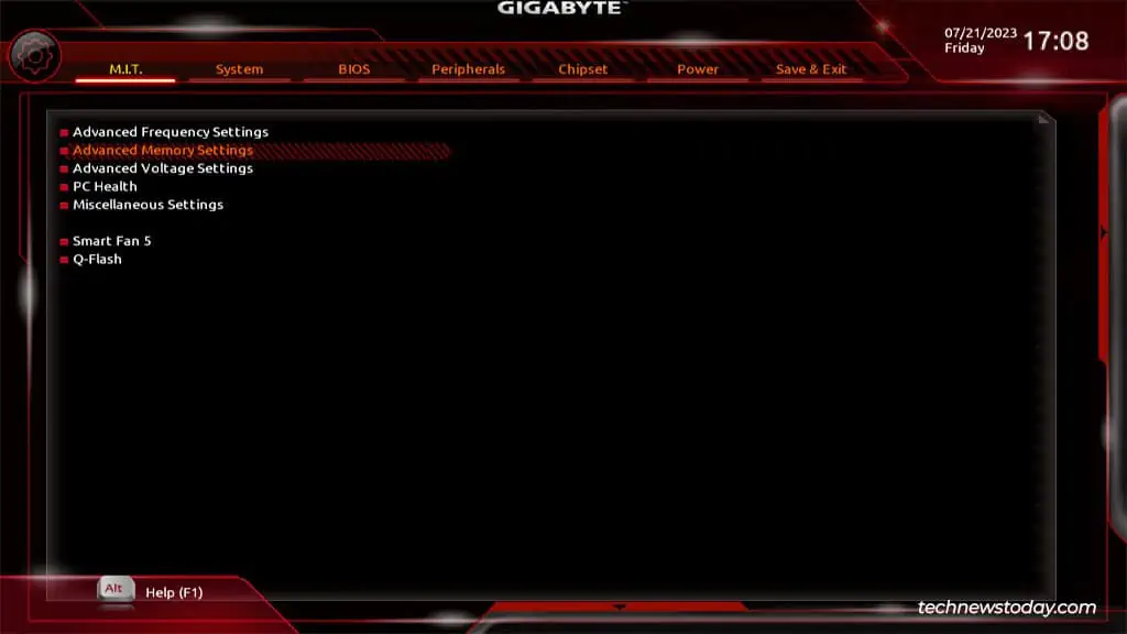 How To Enable XMP In Gigabyte BIOS 4 gigabyte-advanced-memory-settings