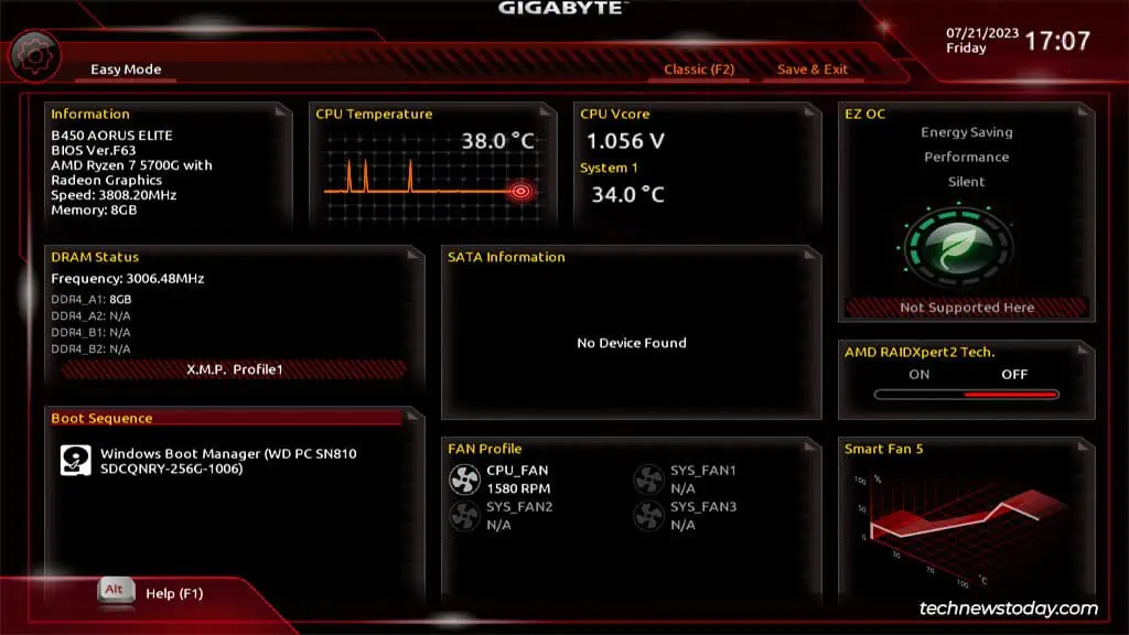 How To Enable XMP In Gigabyte BIOS 3 gigabyte-bios-easy-mode-xmp