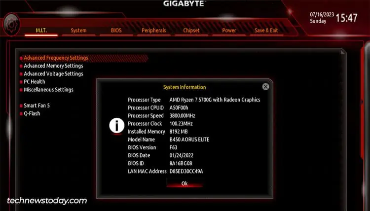 How To Check Gigabyte BIOS Version 4 gigabyte-bios-version-id