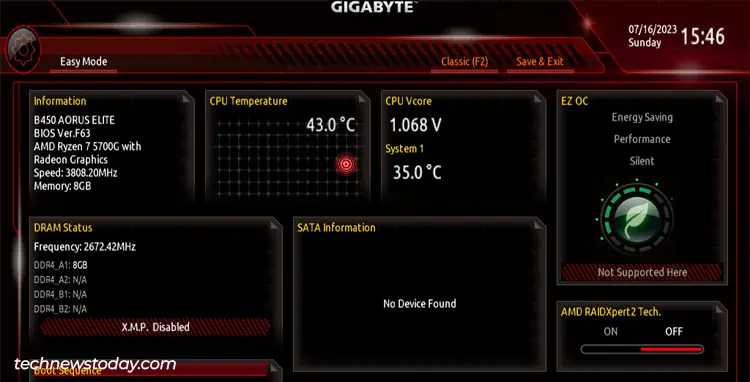 How To Check Gigabyte BIOS Version 2 gigabyte-easy-mode-bios-version