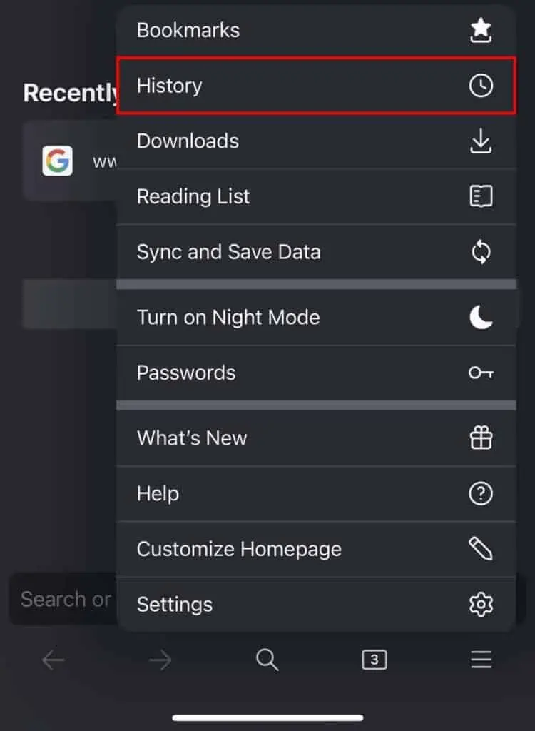 How to Clear History on Firefox 17 iOS-firefox-history-750x1024