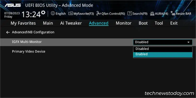 How to Navigate and Set Up Your ASUS BIOS Easily 16 igfx-multi-monitor