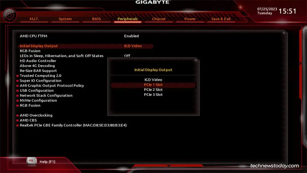 How To Enable Integrated Graphics On Gigabyte 7 initial-display-output-gigabyte-bios