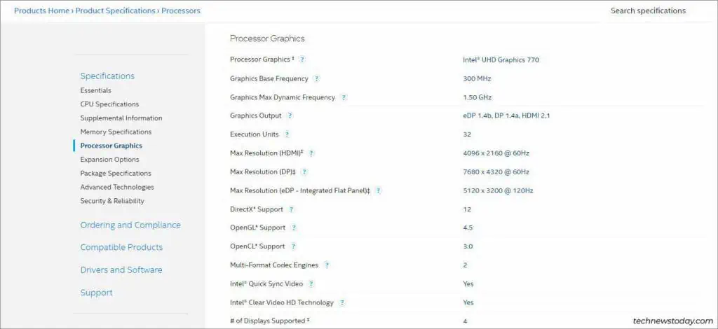 How To Enable Integrated Graphics On Gigabyte 1 intel-processor-specifications-graphics-1024x470