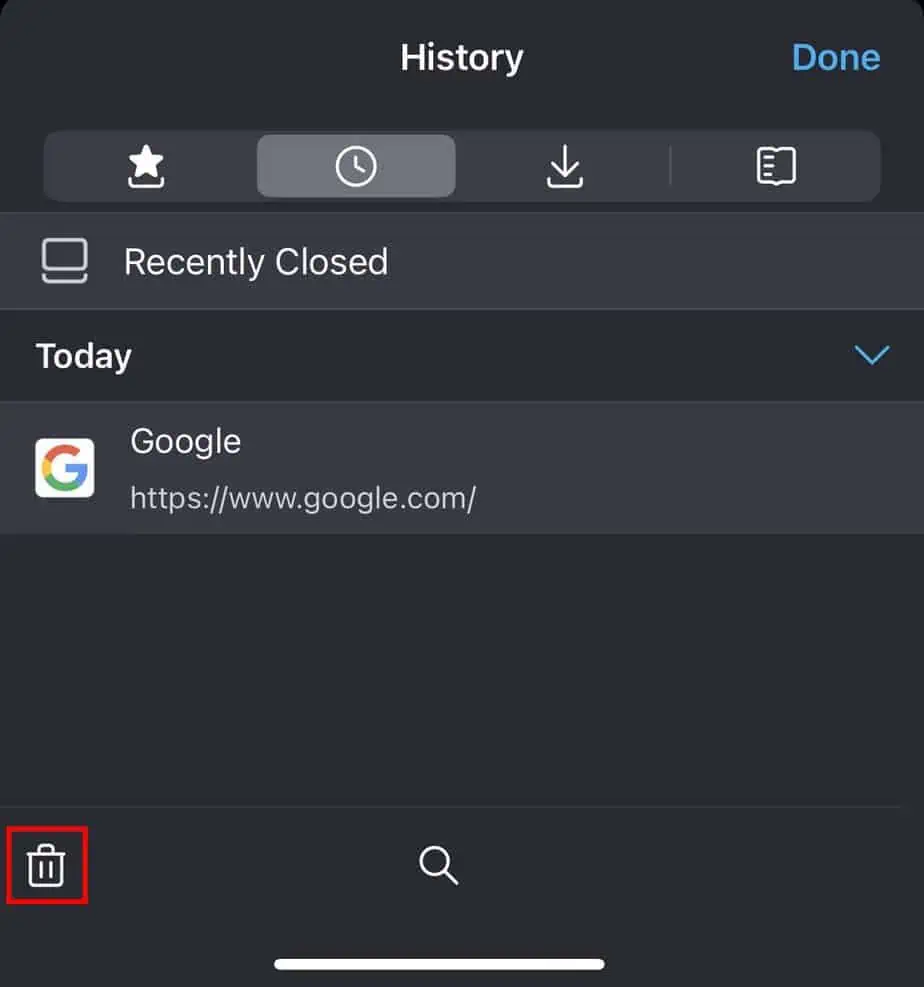 How to Clear History on Firefox 18 ios-firefox-clear-history