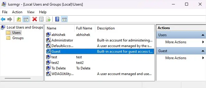 5 Ways to Create Guest Account in Windows 10 5 local-users-and-groups-Guest