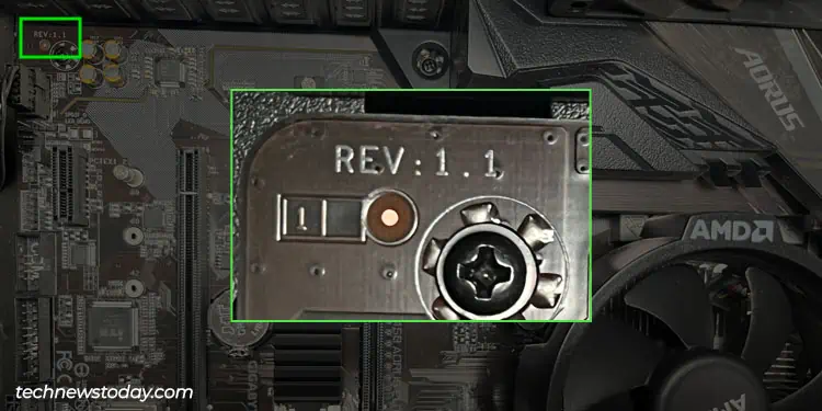 How To Check Gigabyte BIOS Version 7 motherboard-revision-gigabyte