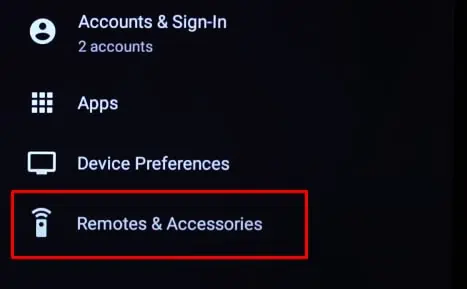 5 Ways to Fix NVIDIA Shield Remote Not Working 5 remotes-and-accessories-option