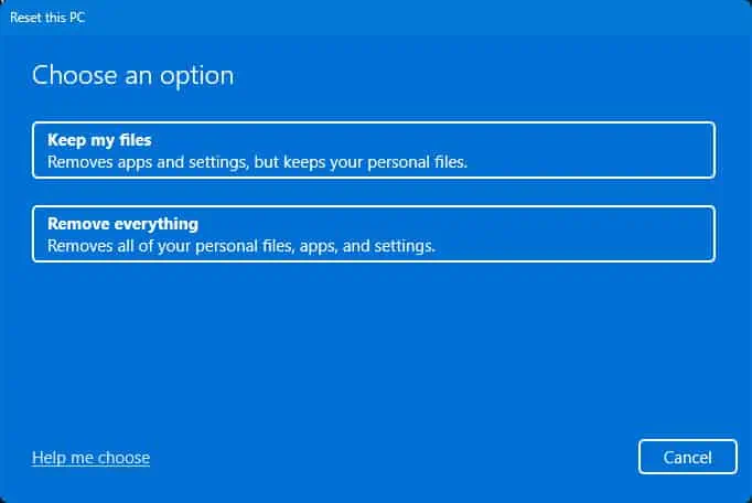 How to Factory Reset HP Laptop 3 remove-everything-reset-pc