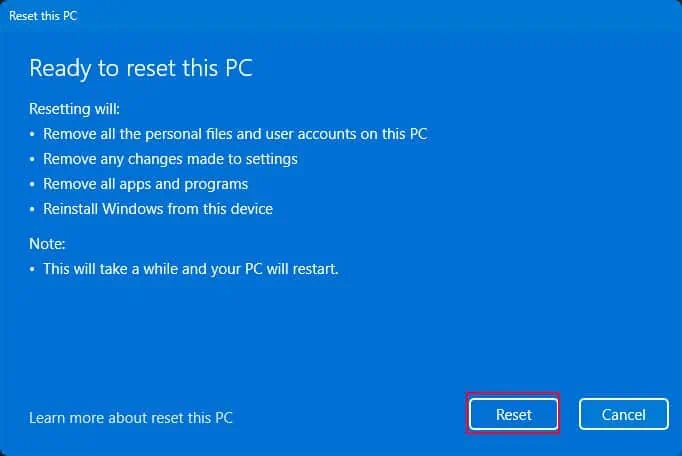 How to Factory Reset HP Laptop 5 reset-windows-factory-reset-windows
