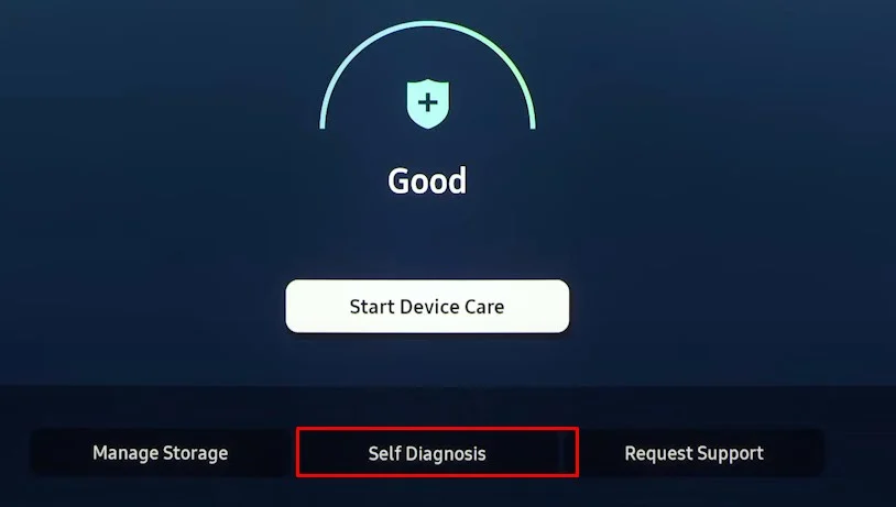 How to Reduce Noise on TV 26 self-diagnosis-1