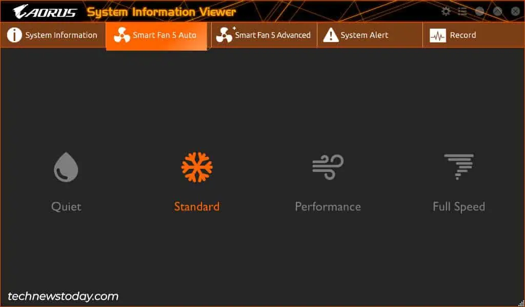 How to Control Gigabyte Fan Speed 17 siv-smart-fan-5-auto