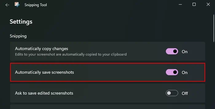 How to Screenshot on Lenovo Yoga (Tablet and Laptop) 6 snipping-tool-automatically-save-screenshots