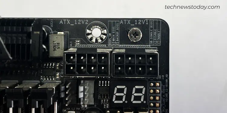 Understanding Power Supply Connectors: All Types Explained 10 two-atx-12v-header-in-motherboard