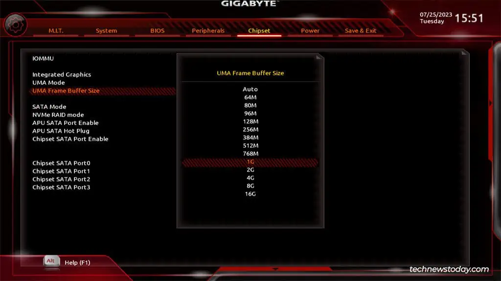 How To Enable Integrated Graphics On Gigabyte 6 uma-frame-buffer-size-gigabyte