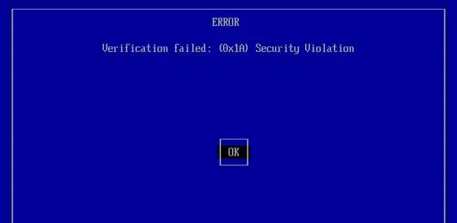 How To Enable Secure Boot Support For Ventoy 1 verification-failed-0x1a-security-violation