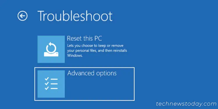 How to Enter BIOS on Any System 18 advanced-option-in-troubleshoot