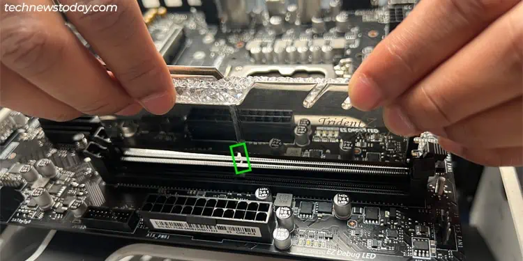 MSI Beep Codes: What They Mean 10 align-ram-to-notch-and-install