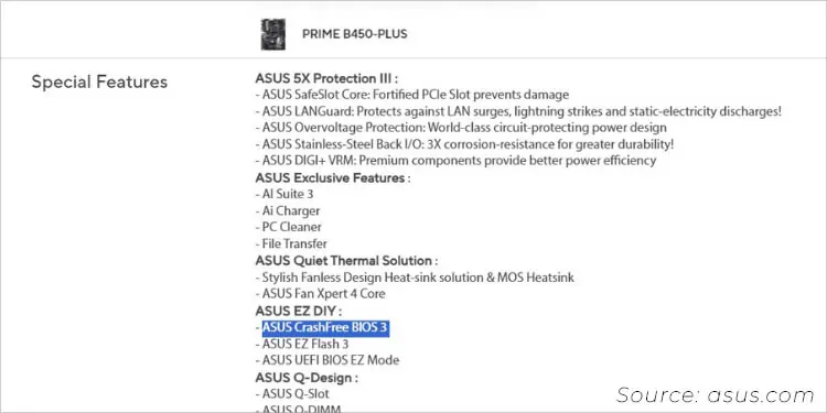 asus-motherbaord-tech-specs-page-for-checking-asus-crashfree-bios