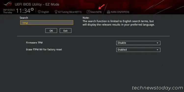 How to Navigate and Set Up Your ASUS BIOS Easily 26 asus-quick-search