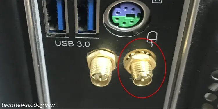 How to Install WiFi Card on ASRock Motherboard 9 bent-antenna-connector