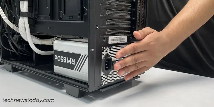 How to Fix an Overheating Power Supply 2 check-exhaust-air-in-the-vents-to-confirm-power-supply-overheating