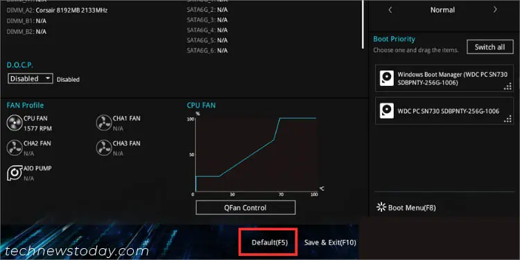 ASUS Overclocking: From Basic to Advanced 4 default-f5-asus-bios