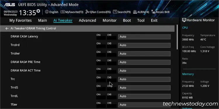 ASUS Overclocking: From Basic to Advanced 23 dram-timing-control-section-in-asus-bios
