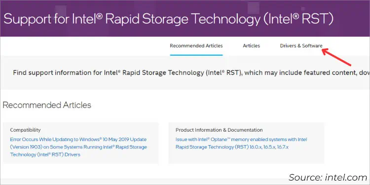 drivers-and-software-in-support-for-intel-rst