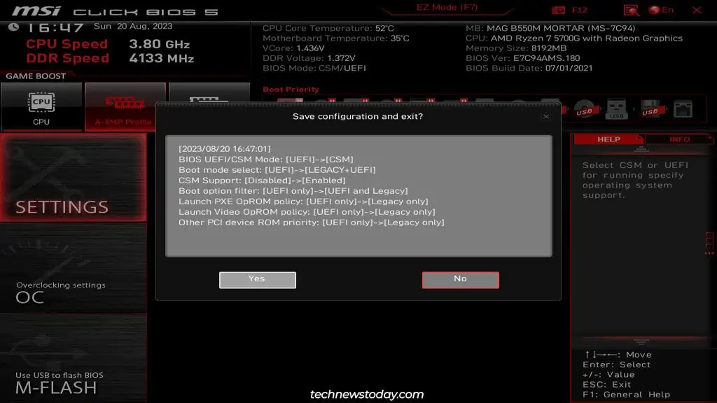 How To Enable Or Disable CSM On MSI Motherboard 5 enable-csm-mode-msi-bios