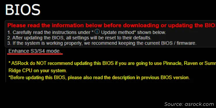 Is BIOS Update Necessary? 8 Reasons to Do It 12 enhance-s3-s4-mode-in-asrock
