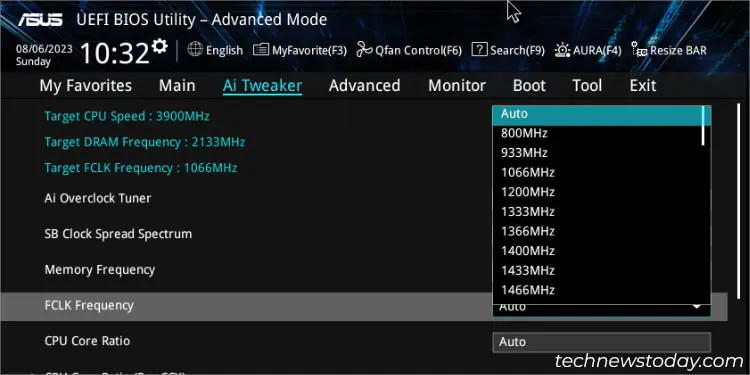 ASUS Overclocking: From Basic to Advanced 20 fclk-frequency-asus-bios