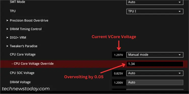 ASUS Overclocking: From Basic to Advanced 19 increasing-cpu-core-voltage-asus-bios