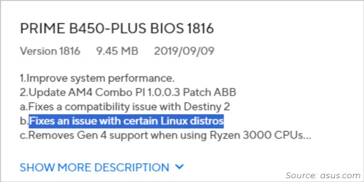 Is BIOS Update Necessary? 8 Reasons to Do It 16 linux-distros-fixes-via-bios-update