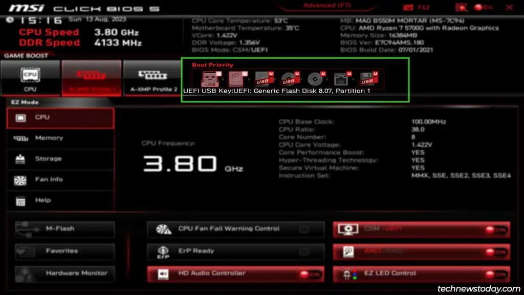 msi-boot-priority-order-in-ez-mode