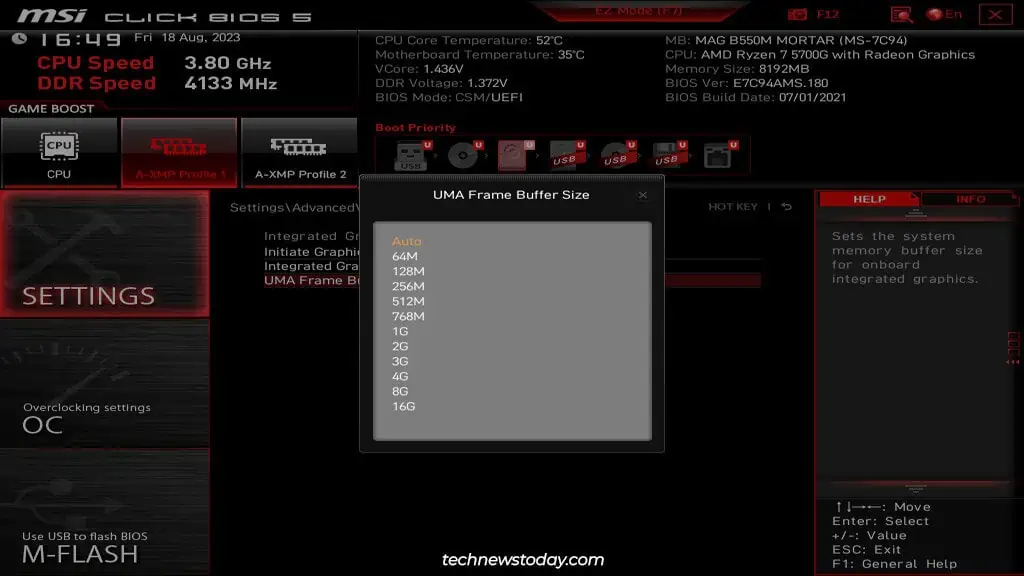 msi-uma-frame-buffer-size