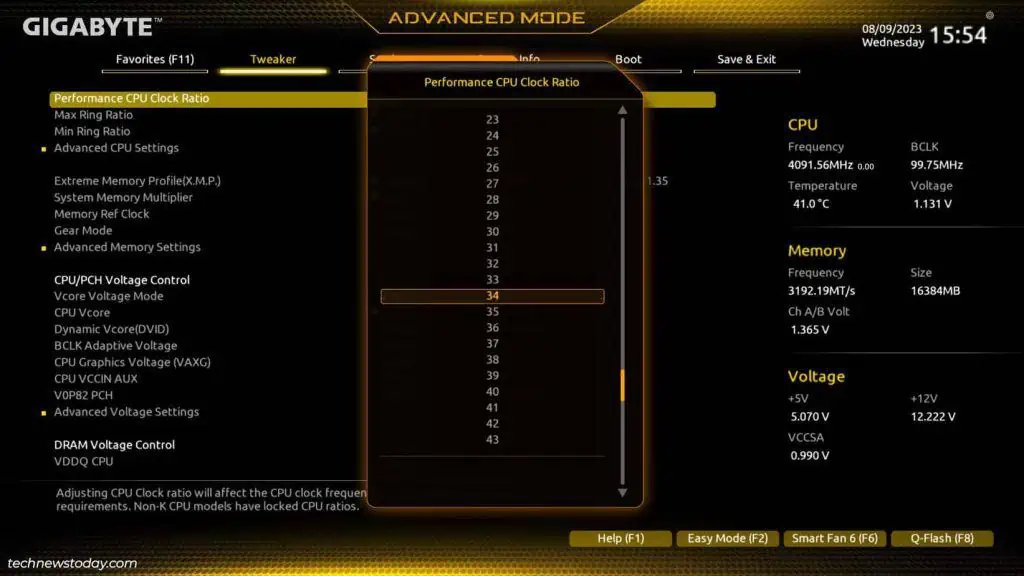 How To Overclock Your Gigabyte System 11 performance-cpu-clock-ratio-1024x576